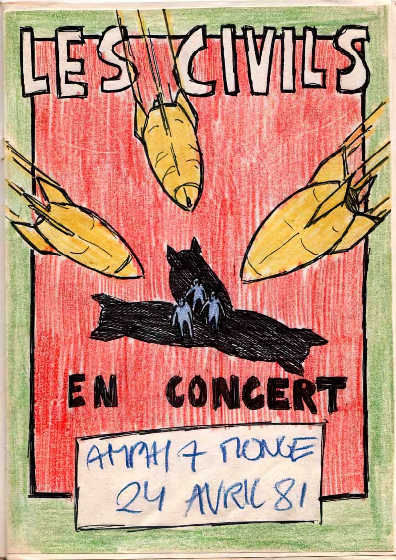 Affiche de concert des Civils