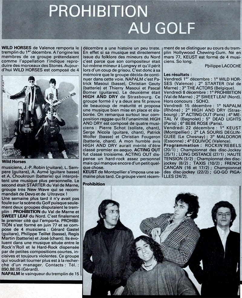 Article sur High and Dry paru dans Best no 127