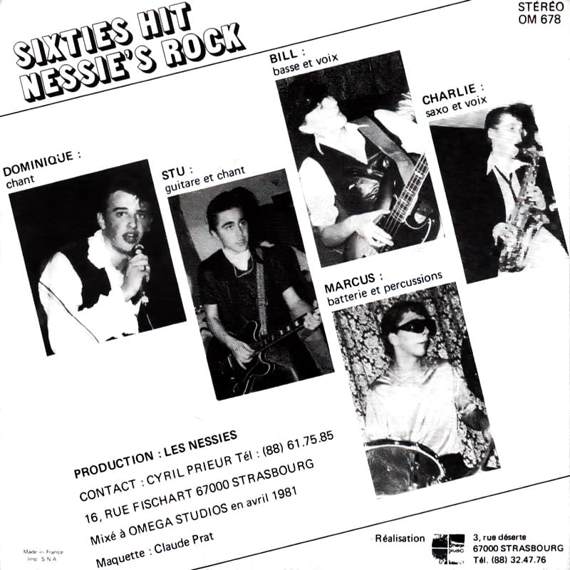 Verso du 45 tours de Ness and the Nessies