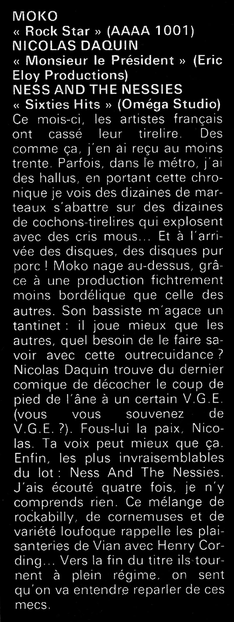 Ness and the Nessies : extrait de presse