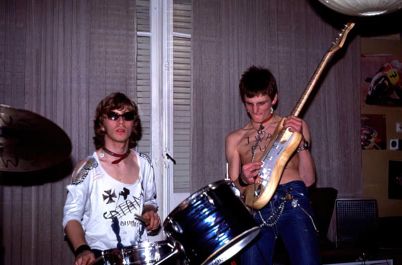 Les Têtes Brûlées au festival d'été du chateau du Pourtales, Strasbourg, le 25 juillet 1981