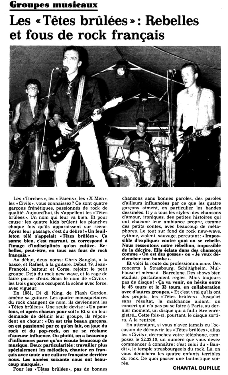 Dernières Nouvelles d'Alsace, 1983