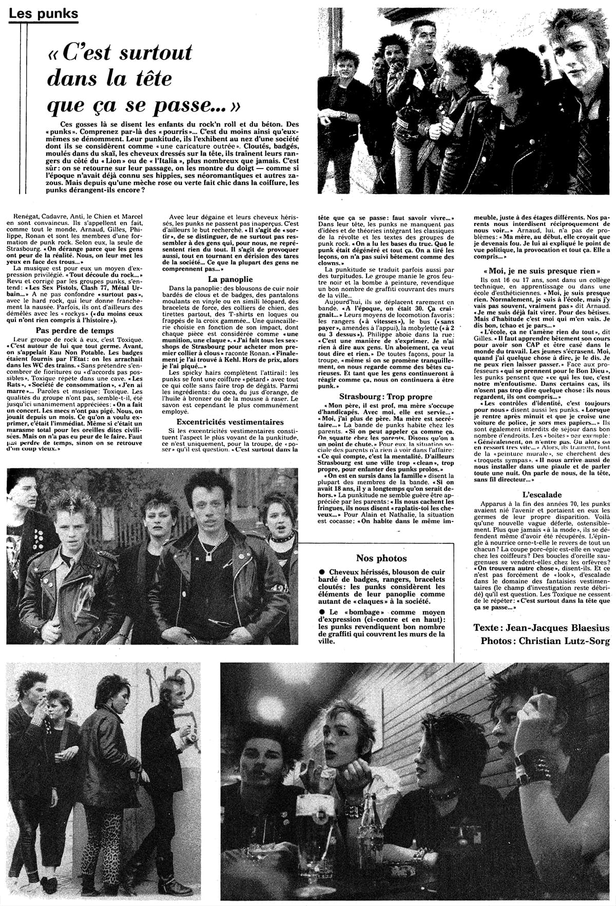 Article paru dans les Dernières Nouvelles d'Alsace le 30 juin 1982